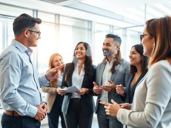 Oameni de afaceri colaborează, succes B2B